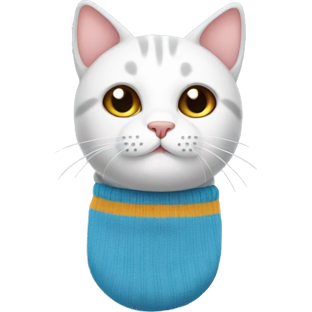 cat wearing socks  emoji