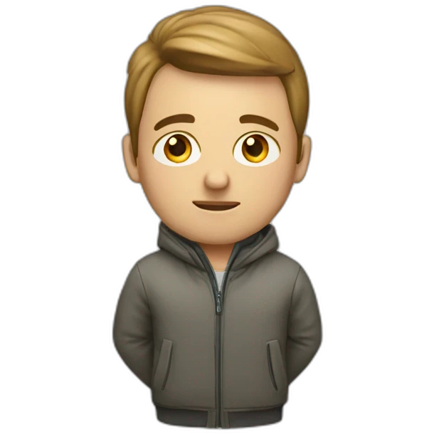 "Focused man in jacke emoji