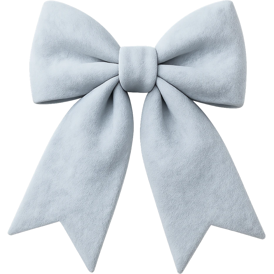 winter bow, remove background emoji