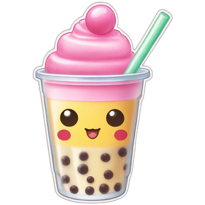 Bubble tea my melody emoji