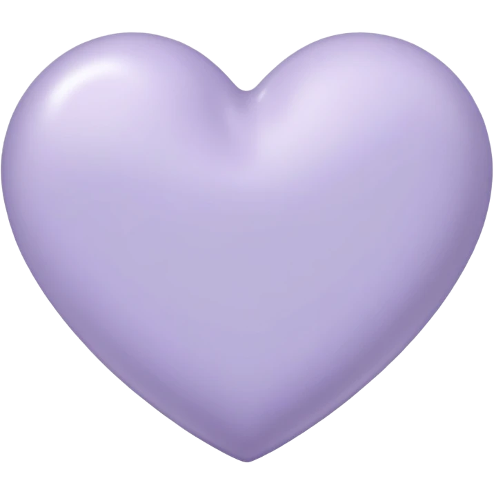 Pale lavender heart emoji