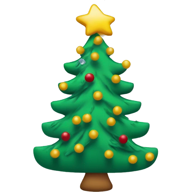 Christmas tree with swimming Tools emoji