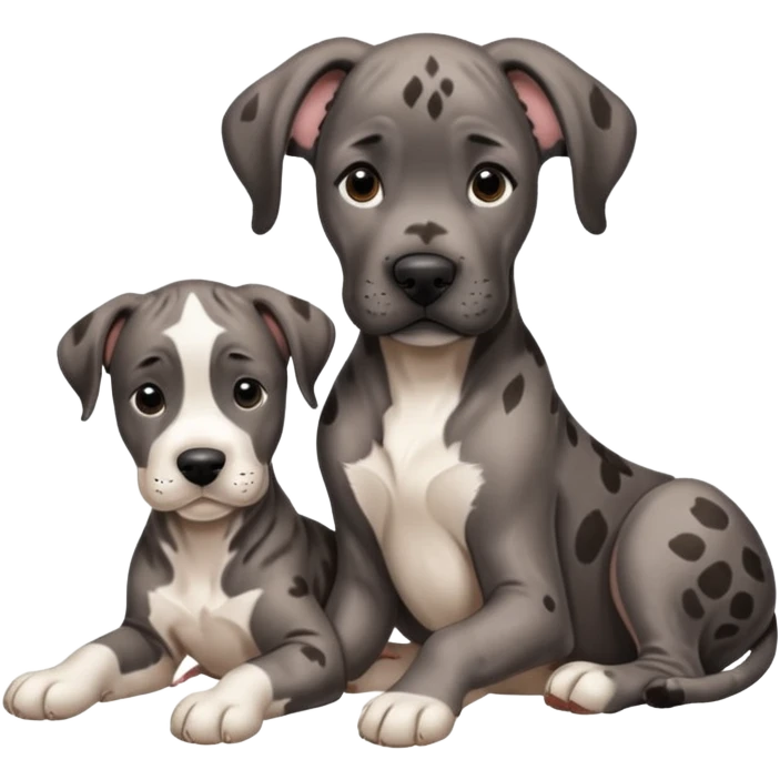 Brindle color, Great dane, baby emoji