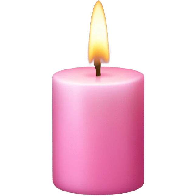 Pink candle emoji
