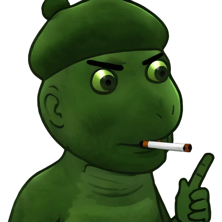 man smoking weed emoji
