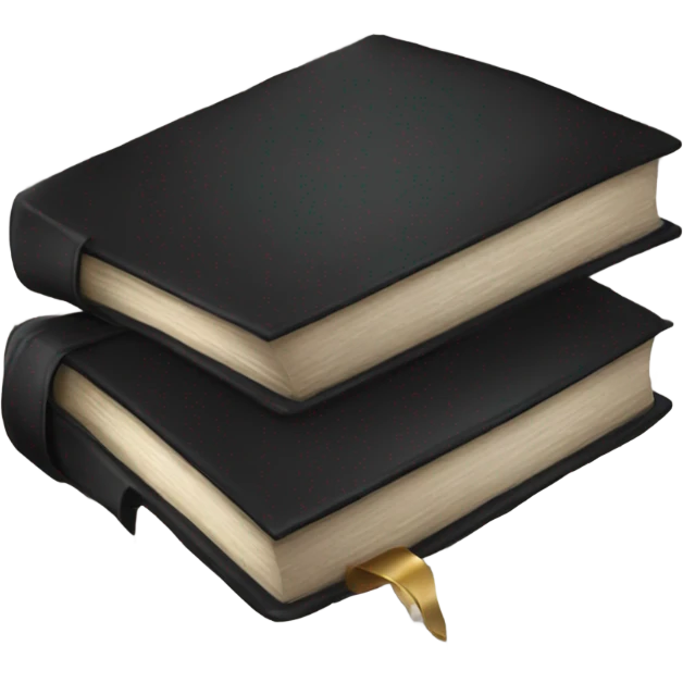 luxury dark book emoji