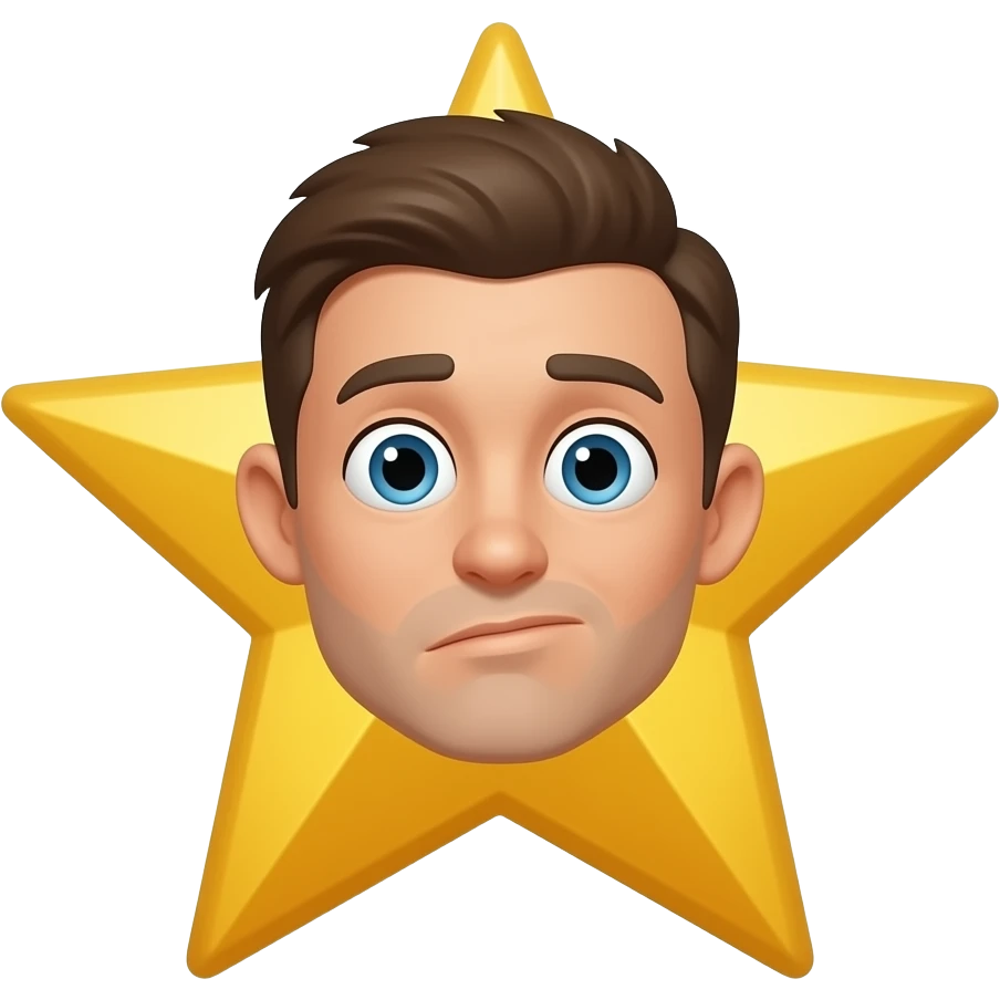 NO SABES QUE ES LA MITAD DE UNA ESTRELLA OME emoji