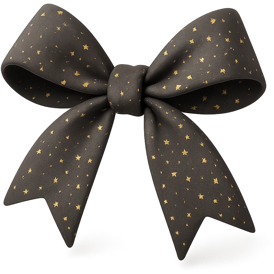 sparkly bow emoji