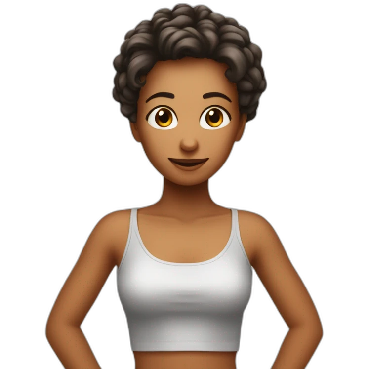 Ein rot haarigen Mädchen was ein handstand macht emoji