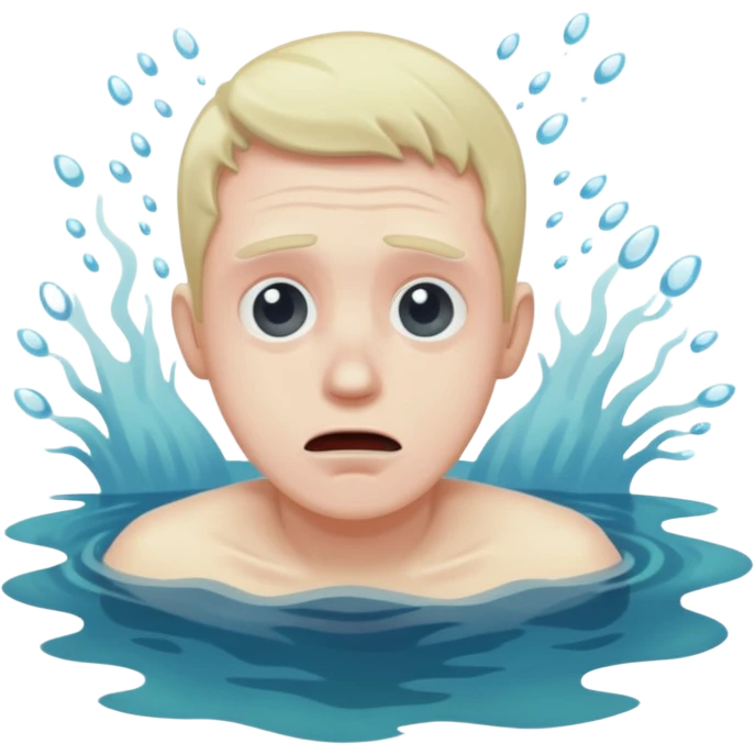 bruntte Man drowning emoji