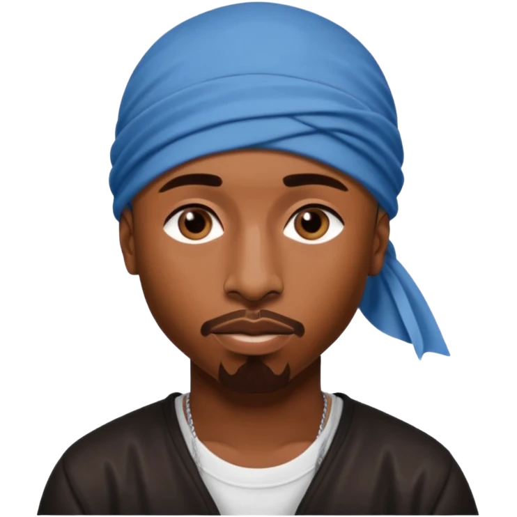 2Pac only face and durage emoji
