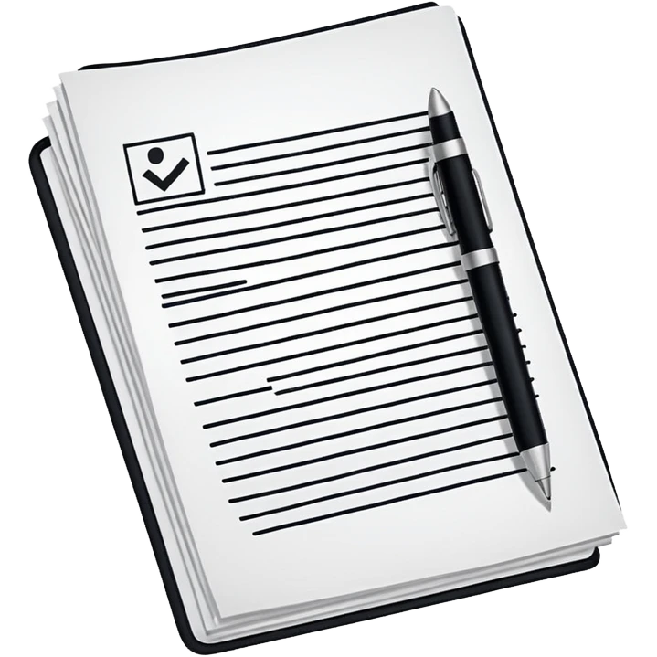 create a realistic emoji showing a logistic contract signed emoji