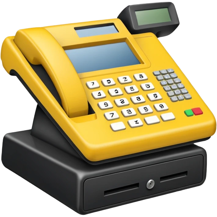 yellow pos terminal emoji