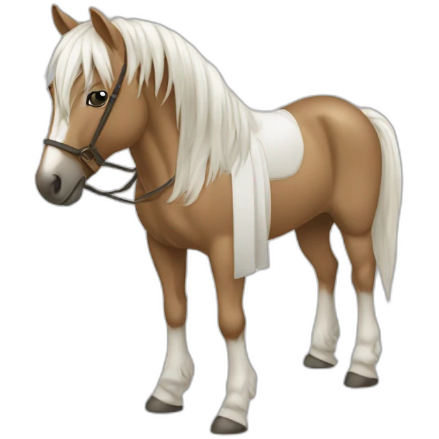 Cheval de robe baie emoji