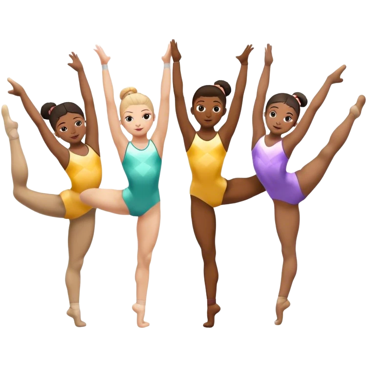 Gymnasts  emoji