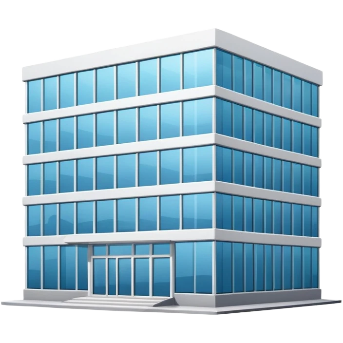 Modern office building with glass windows emoji