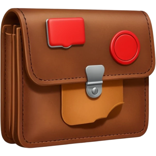 empty wallet with a red minus sign, symbolizing negative bank balance emoji