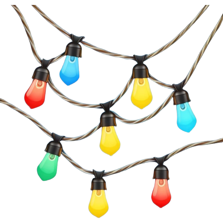 Christmas lights emoji