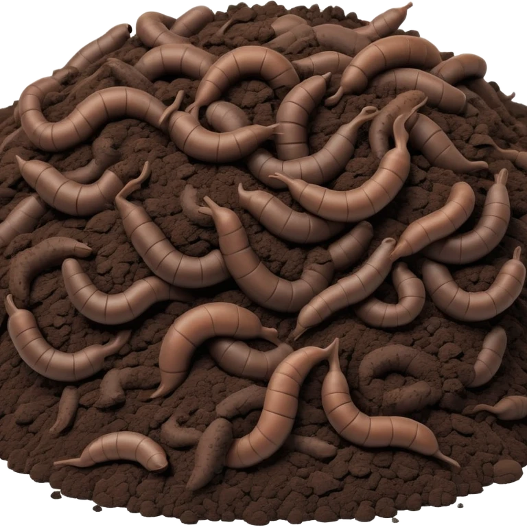 worm casting emoji