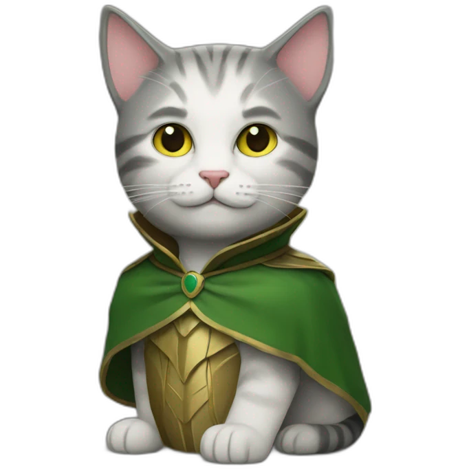 cat in loki costume emoji