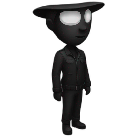 Noir dans un champ emoji