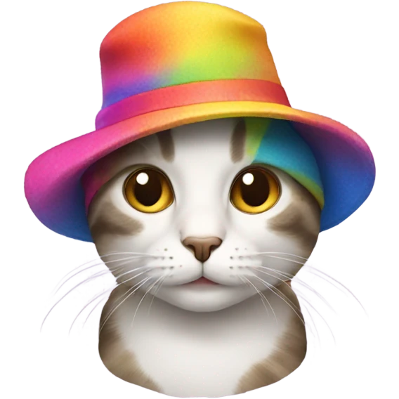 Cat wearing a hat emoji