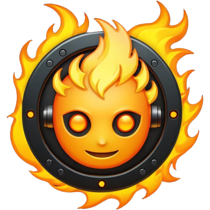 cyberpunk fire emoji