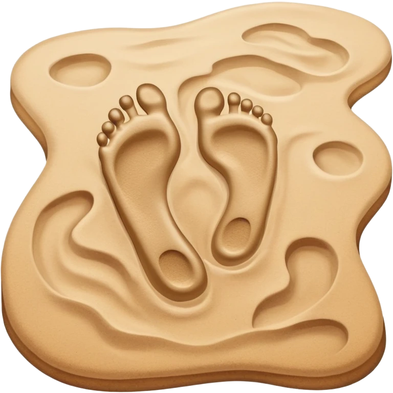 A single small human footprint, representing the first easy step in a journey emoji