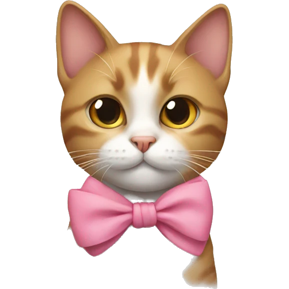 Cat with bow emoji
