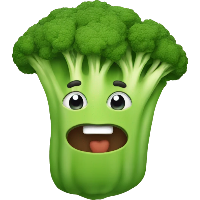 a baggy with broccoli  emoji