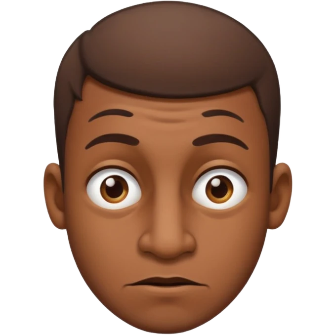 Ugly guy with brown short hair and a big nose emoji