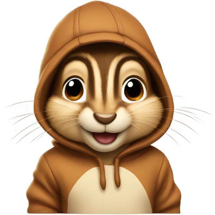 Chipmunk-with-hat-hoodie emoji