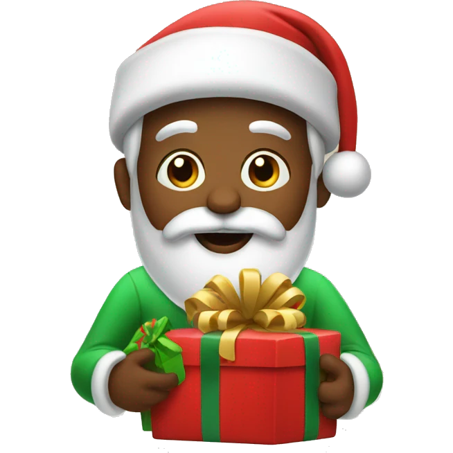 santa with presents  emoji