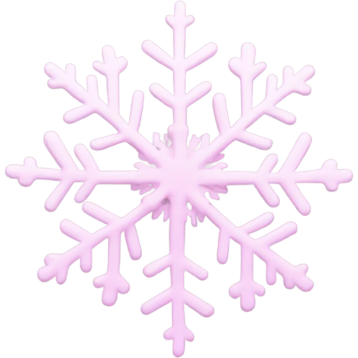 pastel pink snowflake  emoji