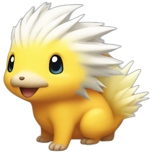 cyndaquil with white hair emoji