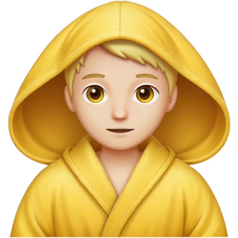un peignoir jaune  emoji