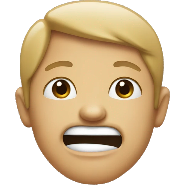 No mouth. Just draw the shape of your face emoji