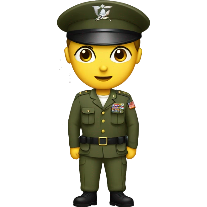 Army soldier in pt uniform wearing a pt belt emoji