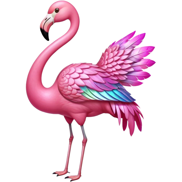 Flamingo in armor emoji