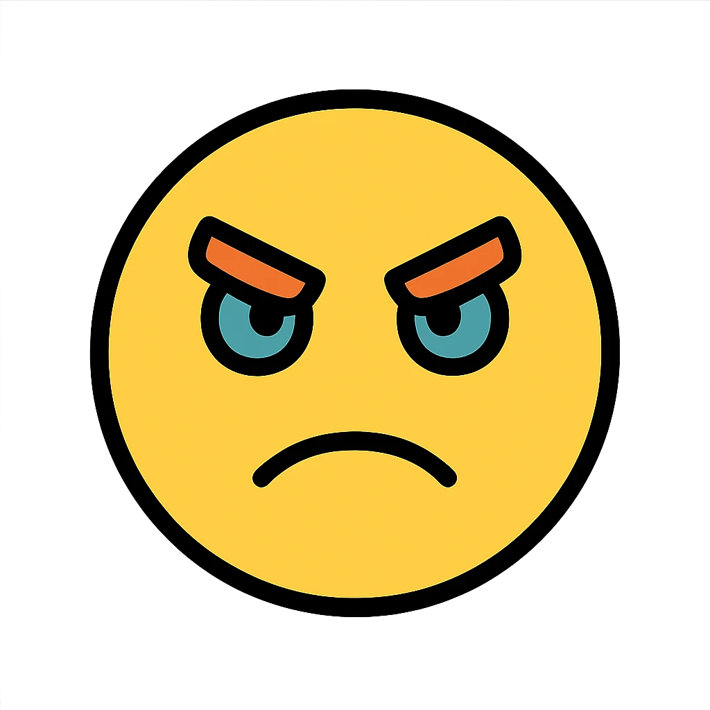 determined face with focused eyes, representing 'locked in' emoji