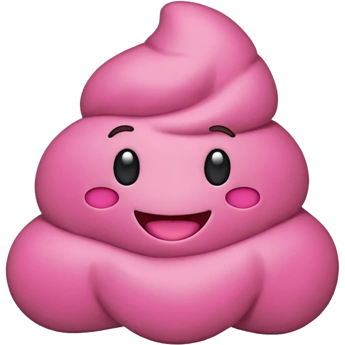 Pink poop emoji emoji