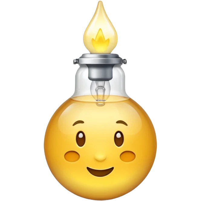 Glühbirne an, helles Licht, Leuchteffekte emoji