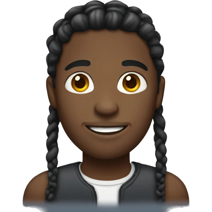 Black male with braids emoji