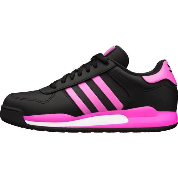Black and pink adidas shoe emoji