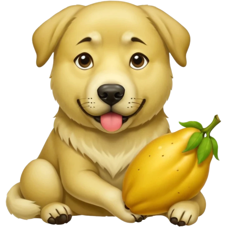 Kangal Hund mit Birne in der Hand  emoji