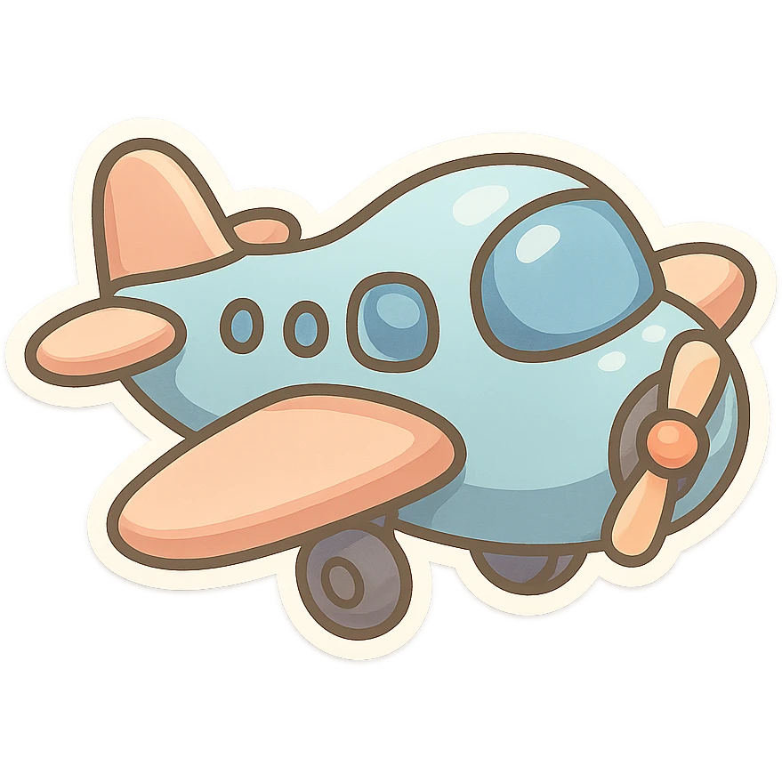 toy airplane emoji