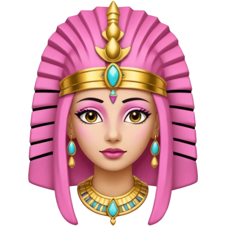 pink skin woman Pharaoh emoji