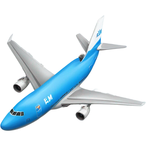 KLM Airplane. The most beautiful one emoji