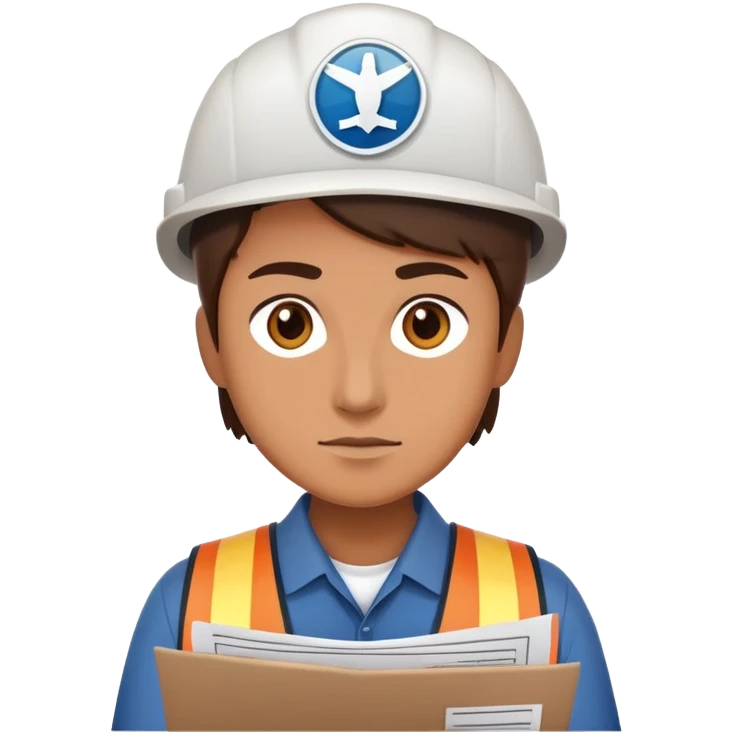 logistics specialist working with shipping documents emoji