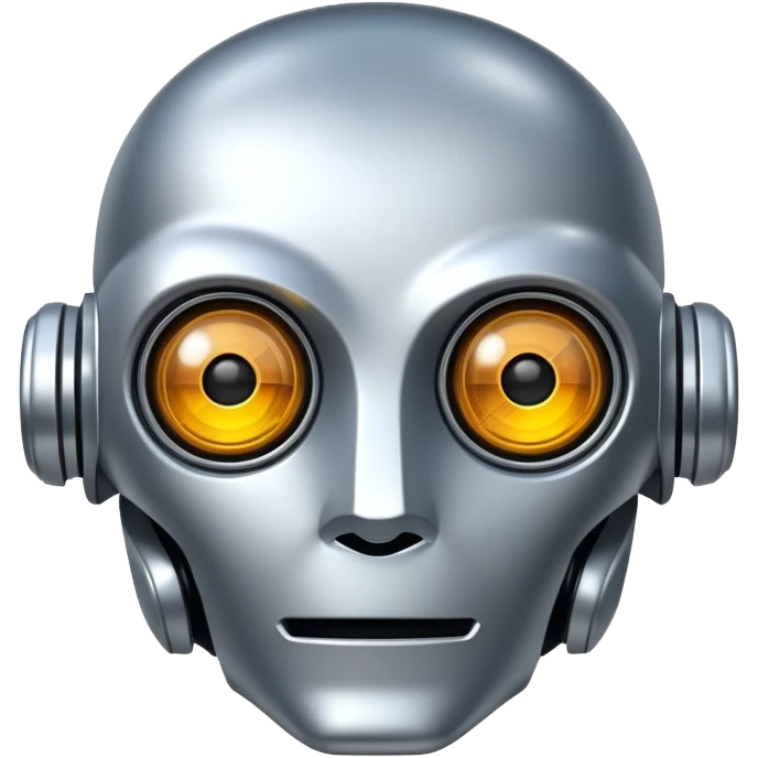 robot face with malfunctioning expression emoji